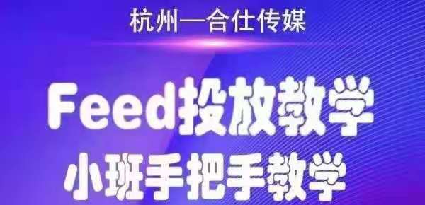 图片[1]_合仕传媒FEED投放教学，手把手教学，开车烧钱必须自己会