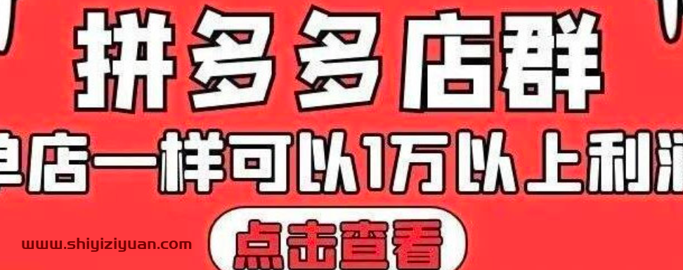 大凯电商·拼多多店群单店一样可以产出1万5以上利润【付费文章】_拾壹资源网