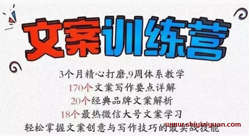 龙小天《文案训练营》全面系统解决文案写作难题!_拾壹资源网