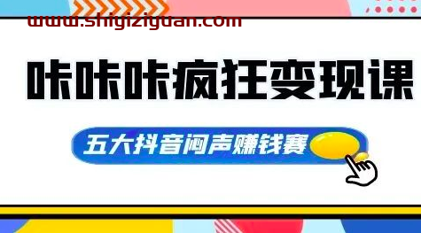 大光·咔咔咔疯狂变现课,五大抖音闷声赚钱赛道,保姆级教学_拾壹资源网