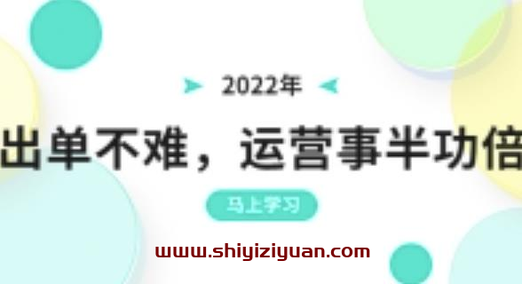 2022年出单不难,运营事半功倍,全新总结,进阶篇!让你拼多多之路不再迷茫_拾壹资源网