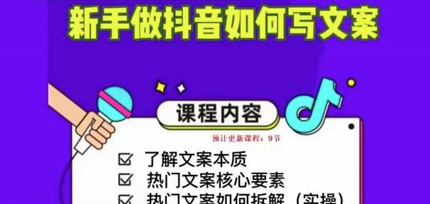新手做抖音如何写文案,手把手实操如何拆解热门文案_拾壹资源网