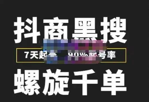 猎人联盟抖商黑搜玩法,螺旋千单,7天起号,90%起号率,100%盈利赚钱_拾壹资源网