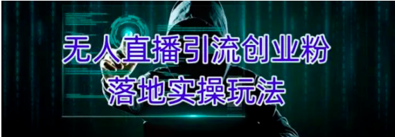 外面收费3980的无人直播引流创业粉落地实操玩法，单日引100+精准创业粉_拾壹资源网