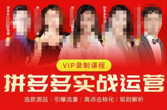 2023推易拼多多实战运营，选款测品、引爆流量、高点击转化、规则解析_拾壹资源网