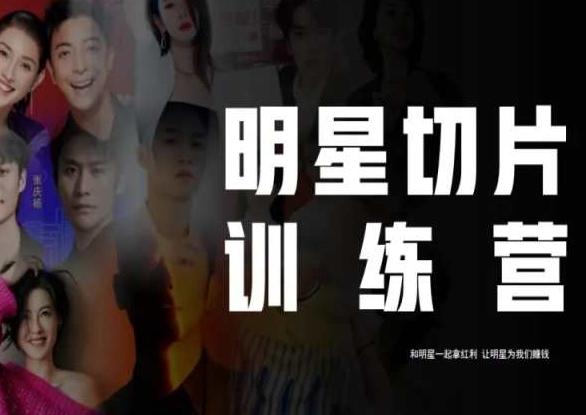 图片[1]_王子·明星切片线上训练营（2023），和明星一起拿红利，让明星为我们赚钱