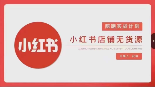 安琪-小红书店铺无货源实战，开店到售后全流程操作_拾壹资源网