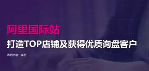 【阿里国际站】打造Top店铺&获得优质询盘客户,95%的国际站讲师不会说的运营技巧_拾壹资源网