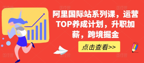 【跨境电商】阿里国际站系列课,运营TOP养成计划,升职加薪,跨境掘金_拾壹资源网