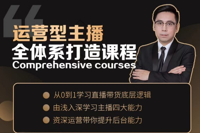 图片[1]_运营型主播全体系打造，从0-1学习直播带货底层逻辑