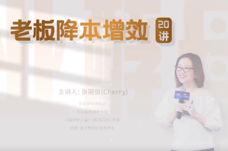 老板降本增效20讲，管好三本五效，实现低本高效_拾壹资源网