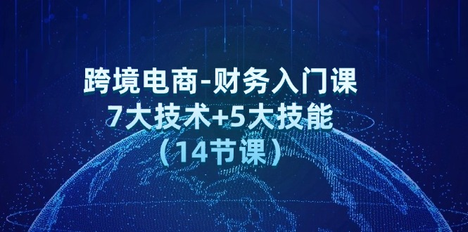 图片[1]_跨境电商-财务入门课：7大技术+5大技能（14节课）