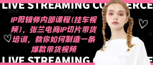 IP剪辑师内部课程(挂车视频)，张兰电商IP切片带货培训，教你如何制造一条爆款带货视频_拾壹资源网