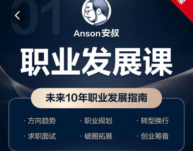Anson安叔—职业发展课未来10年职业发展指南_拾壹资源网