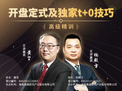 杨殿方 开盘定式及独家t+0技巧2023_拾壹资源网