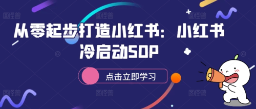 从零起步打造小红书：小红书冷启动SOP_拾壹资源网