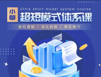 小草超短模式体系课竞价系统,低位晋级/龙头低吸/高位接力_拾壹资源网