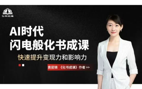 AI时代,闪电般化书成课,快速提升变现力和影响力_拾壹资源网
