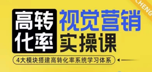 高转化率视觉营销实操课，4大模块搭建高转化率系统学习体系_拾壹资源网