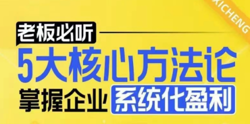 老板必听】5大核心方法论，掌握电商企业系统化盈利密码_拾壹资源网