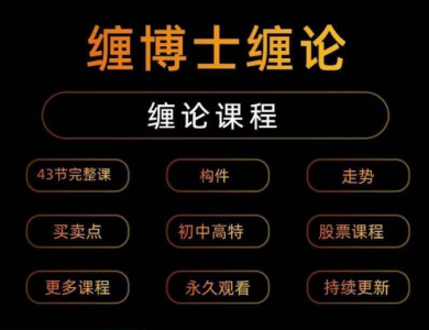 【缠博士】缠中说禅缠论全套教程43课完全版_拾壹资源网