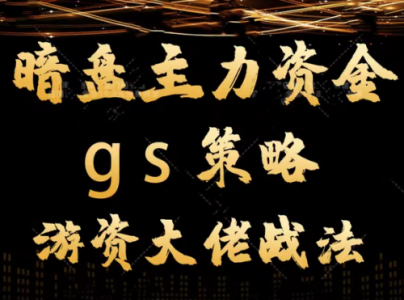 平民翻身暗盘主力资金 gs策略方法 游资大佬战法教学视频_拾壹资源网