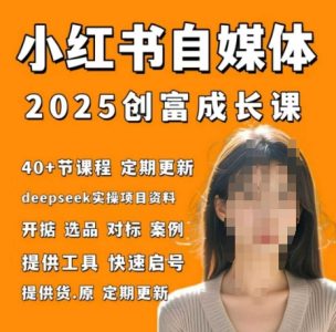小红书电商自媒体创富课2.0版，实战打卡笔记训练营_拾壹资源网