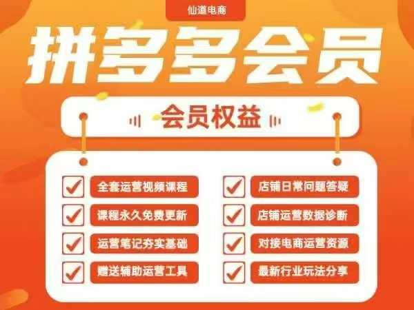 图片[1]_仙道电商2025拼多多运营实战课 40节全流程教学，覆盖拼多多运营全链路！