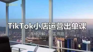 TikTok小店运营出单课,从开店选品、运营出单、发货回款,进行全流程讲解_拾壹资源网
