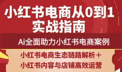 天诺老吴·2025小红书电商全链路运营，助力商家高效提升流量转化与长效变现能力_拾壹资源网