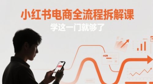 小红书电商全流程拆解课,学这一门就够了_拾壹资源网