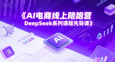 AI电商线上陪跑营，DeepSeek系列课程先导课_拾壹资源网