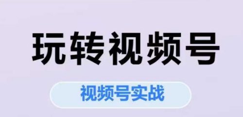 艾乐-玩转视频号,视频号实战系列课_拾壹资源网