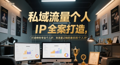 私域流量个人IP全案打造，打造特色专业个人IP，未来最值钱的是你的个人IP_拾壹资源网