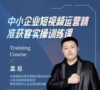 中小企业短视频运营精准获客实操课，可复制企业短视频获客落地训练方案_拾壹资源网