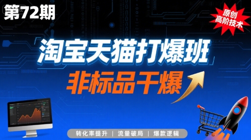 淘宝天猫打爆班原创高阶技术第72期，非标品干爆_拾壹资源网