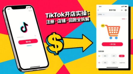 大熊跨境·TikTok从开店到投流的进阶课，从基础实操到高阶技巧一网打尽_拾壹资源网