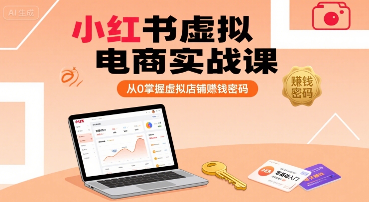 图片[1]_小红书虚拟电商实战课，从0掌握虚拟店铺賺钱密码