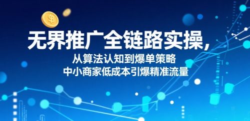 无界推广全链路实操,从算法认知到爆单策略,中小商家低成本引爆精准流量_拾壹资源网