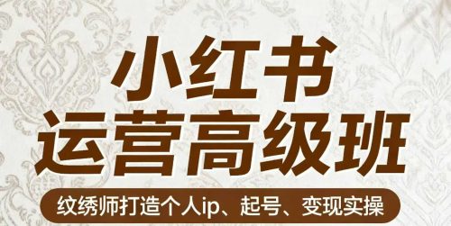 伊伊小红书运营高级班 纹绣师打造个人ip、起号、变现实操_拾壹资源网