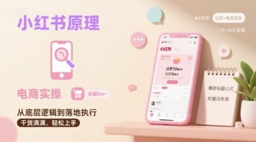 小红书原理以及详细实操流程,小红书电商教程_拾壹资源网