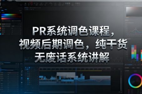 影像社PR系统调色课程,视频后期调色,纯干货无废话系统讲解_拾壹资源网