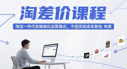 大猫淘差价课程，淘宝一件代发精细化运营模式，不囤货低成本做电商（更新10月）_拾壹资源网