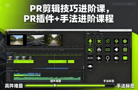 影像社PR剪辑技巧进阶课,PR插件+手法进阶课程_拾壹资源网