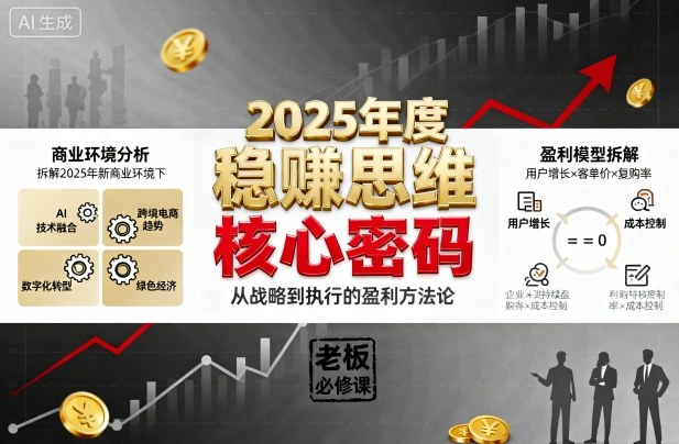 图片[1]_2025年度稳賺思维老板创业营，拆解2025年新商业环境下，企业实现持续盈利的核心密码