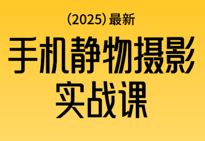 金老师·2025爆款手机静物摄影实战课，从构图到布光，不用贵设备，AI辅助出片_拾壹资源网