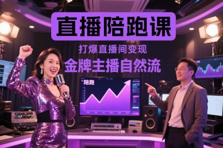 姜姜的直播陪跑课，金牌主播自然流打爆直播间，复制高变现玩法_拾壹资源网