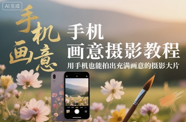 图片[1]_手机画意摄影教程，用手机也能拍出充满画意的摄影大片