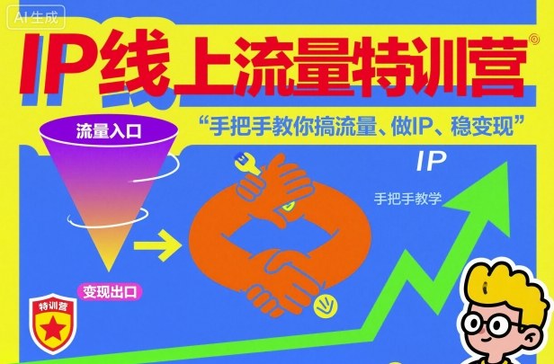图片[1]_IP线上流量特训营，手把手教你搞流量、做IP、稳变现
