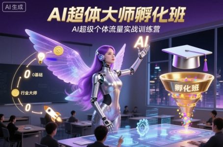 AI超体大师孵化班，AI超级个体流量实战训练营_拾壹资源网